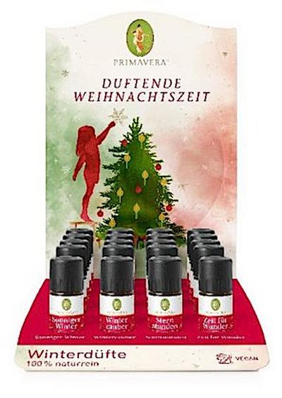 Primavera Display Duftmischungen Winterdüfte 2020, 4 x 4 x 5 ml + TESTER