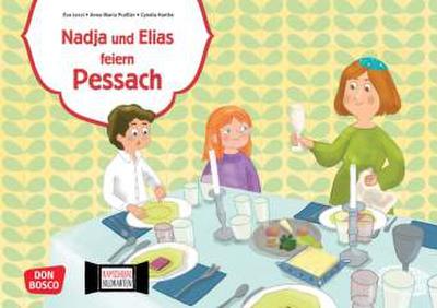 Nadja und Elias feiern Pessach. Kamishibai Bildkartenset