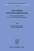 Verwaltung und Führungskonzepte.