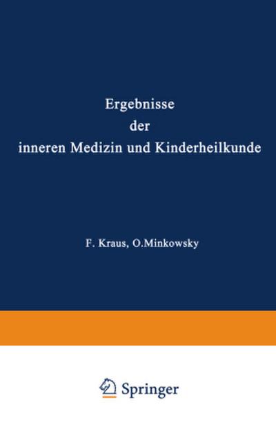 Ergebnisse der Inneren Medizin und Kinderheilkunde