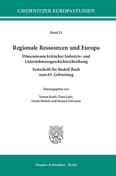 Regionale Ressourcen und Europa.