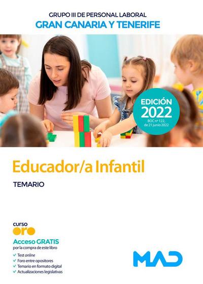 Educador-a infantil, grupo III de personal laboral, en las Islas de Gran Canaria y Tenerife : temario