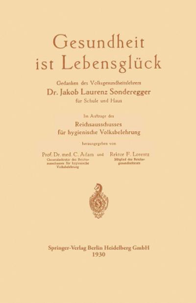 Gesundheit ist Lebensglück