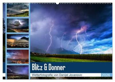 Blitz & Donner (Wandkalender 2026 DIN A2 quer), CALVENDO Monatskalender