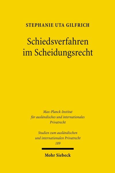 Schiedsverfahren im Scheidungsrecht