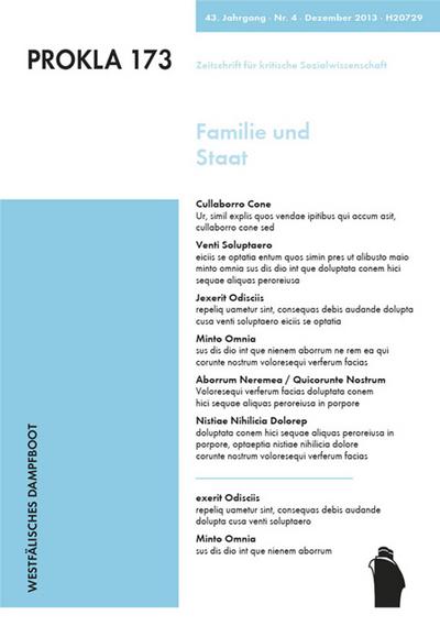 Familie und Staat (PROKLA / Zeitschrift für kritische Sozialwissenschaft)