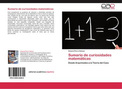 Sumario de curiosidades matemáticas - Edward Parra Salazar