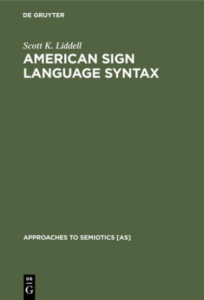American Sign Language Syntax