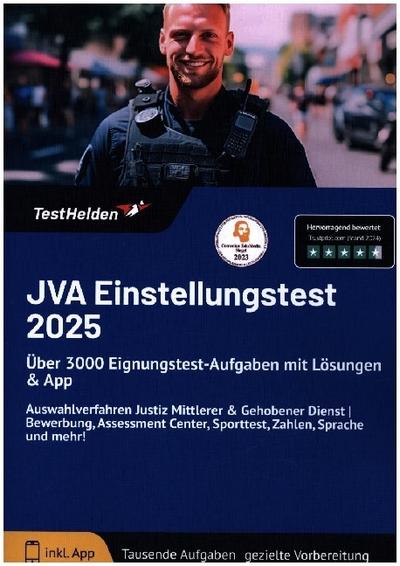 JVA Einstellungstest 2025: Über 3000 Eignungstest-Aufgaben mit Lösungen & App Auswahlverfahren Justiz Mittlerer & Gehobener Dienst | Bewerbung, Assessment Center, Sporttest, Zahlen, Sprache und mehr!