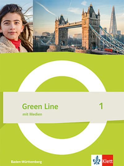 Green Line 1 G9. Schulbuch mit Medien (fester Einband) Klasse 5. Ausgabe Baden-Württemberg