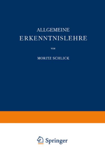 Allgemeine Erkenntnislehre