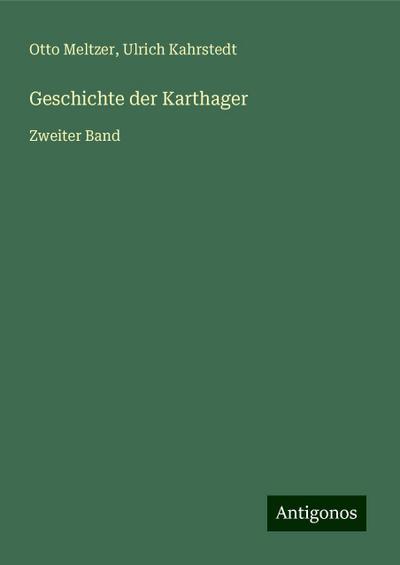Meltzer, O: Geschichte der Karthager