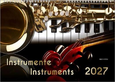 Musikinstrumente, ein Musik-Kalender 2027, DIN A3