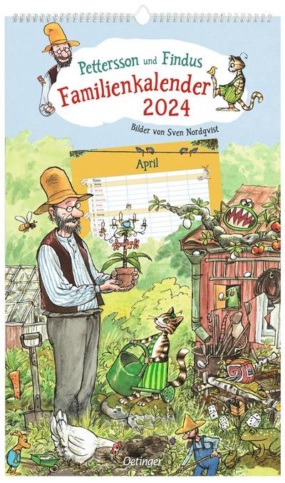 Pettersson und Findus. Familienkalender 2024
