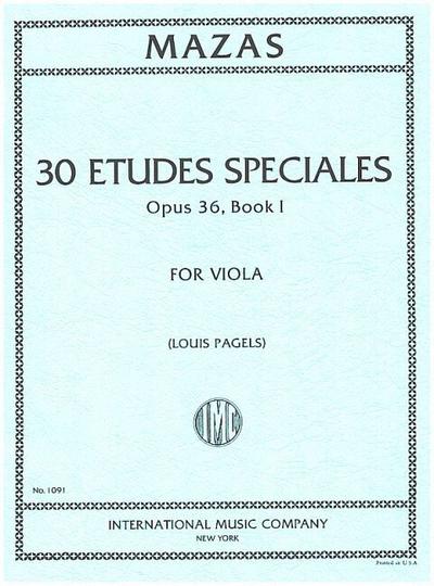 Etudes op.36 vol.1 - Etudes specialesfor viola