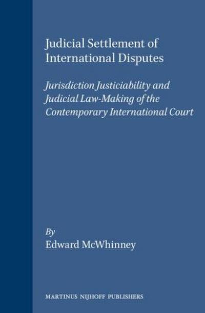 Judicial Settlement of International Disputes