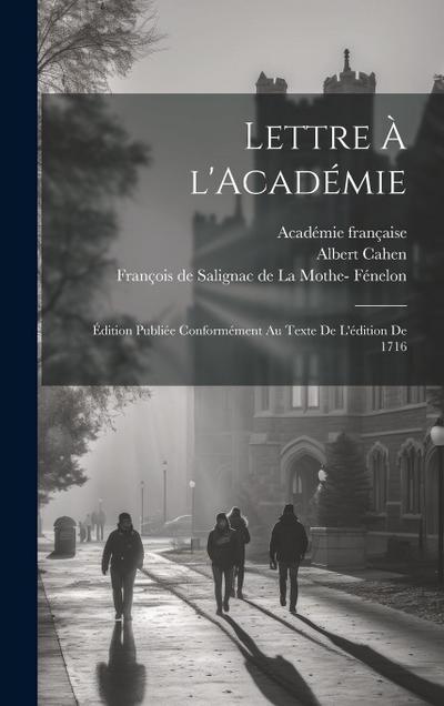 Lettre à l’Académie