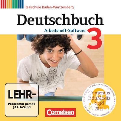 Deutschbuch, Realschule Baden-Württemberg, Neubearbeitung Band 3: 7. Schuljahr - Übungs-CD-ROM zum Arbeitsheft