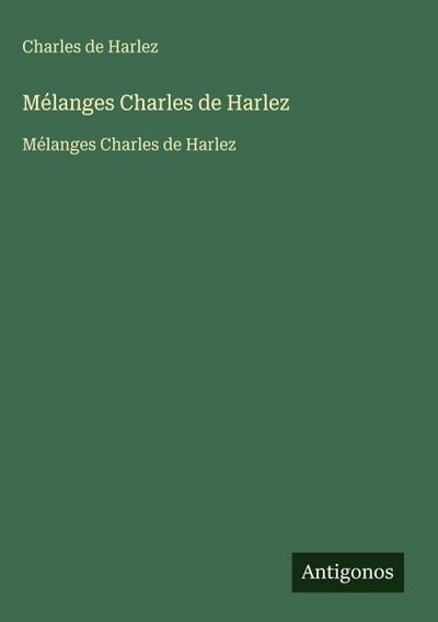 Mélanges Charles de Harlez