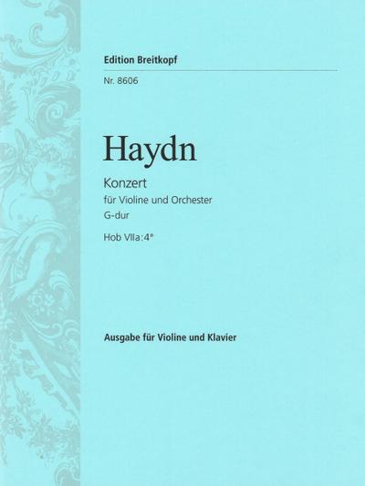Konzert G-Dur Hob.VIIa:4für Violine und Orchester