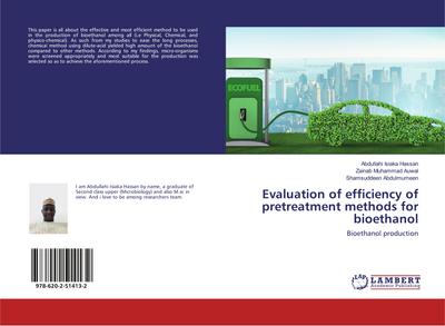 Evaluation of efficiency of pretreatment methods for bioethanol
