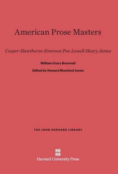 American Prose Masters
