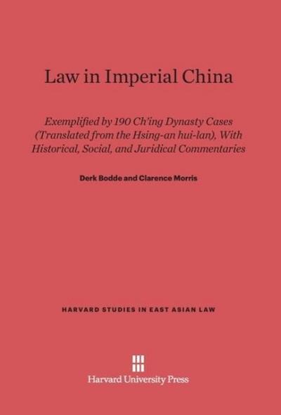 Law in Imperial China