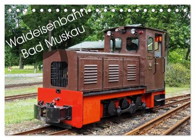 Waldeisenbahn Bad Muskau (Tischkalender 2024 DIN A5 quer), CALVENDO Monatskalender
