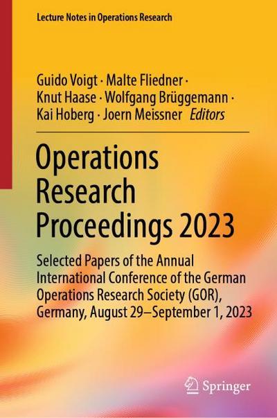 Operations Research Proceedings 2023