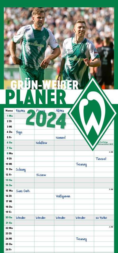 grün-weißer Planer 2024