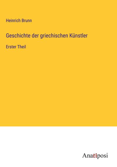 Geschichte der griechischen Künstler