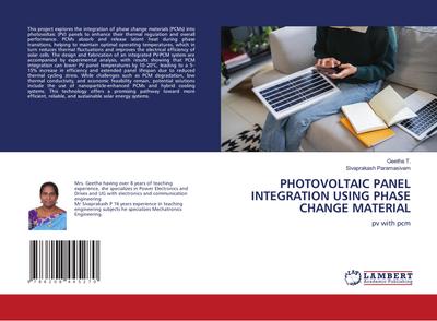 PHOTOVOLTAIC PANEL INTEGRATION USING PHASE CHANGE MATERIAL