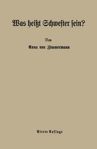 Was heißt Schwester sein?