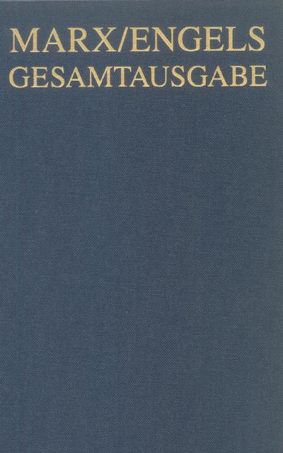 Karl Marx: Exzerpte und Notizen zur Geologie, Mineralogie und Agrikulturchemie, März bis September 1878