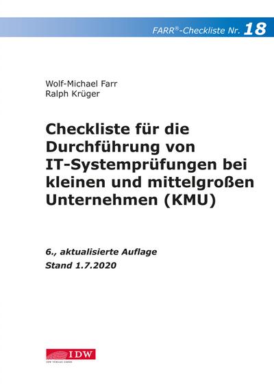 Farr, Checkliste 18 (IT-Systemprüfung KMU), 6.A.