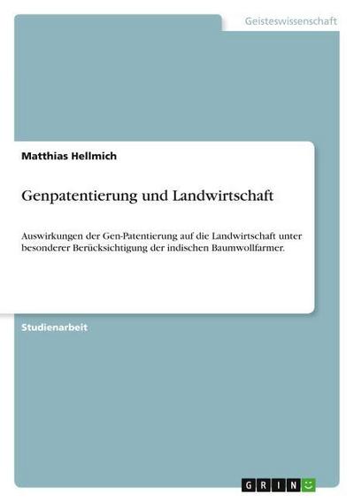 Genpatentierung und Landwirtschaft