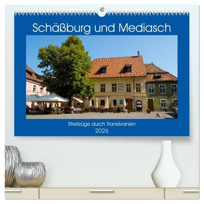 Schäßburg und Mediasch - Streifzüge durch Transilvanien (hochwertiger Premium Wandkalender 2026 DIN A2 quer), Kunstdruck in Hochglanz
