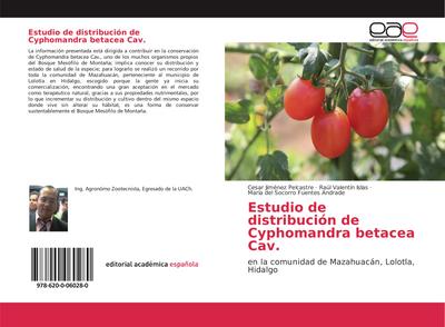 Estudio de distribución de Cyphomandra betacea Cav.