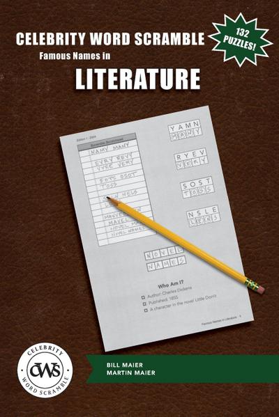Celebrity Word Scramble Famous Names in Literature