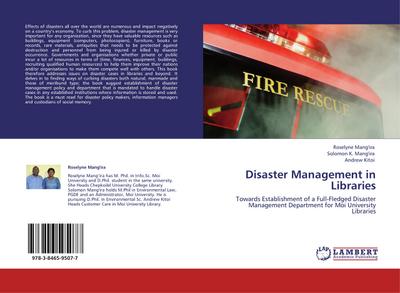 Disaster Management in Libraries