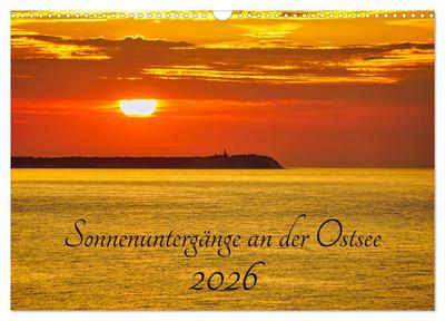 Sonnenuntergänge an der Ostsee (Wandkalender 2026 DIN A3 quer), CALVENDO Monatskalender