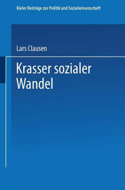 Krasser sozialer Wandel