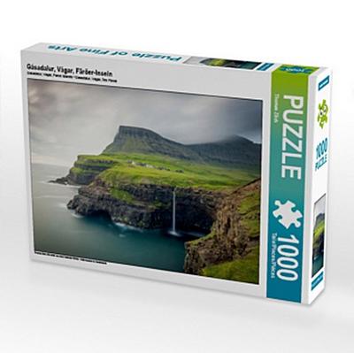 Gásadalur, Vágar, Färöer-Inseln (Puzzle)