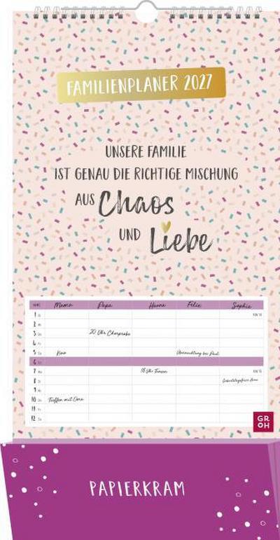 Familienplaner 2027: Unsere Familie ist genau die richtige Mischung aus Chaos und Liebe
