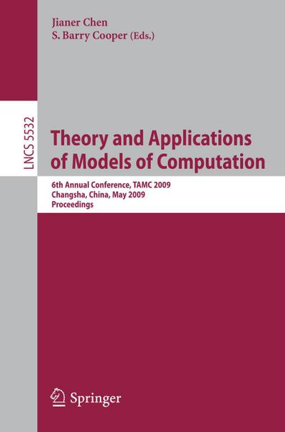 Theory and Applications of Models of Computation