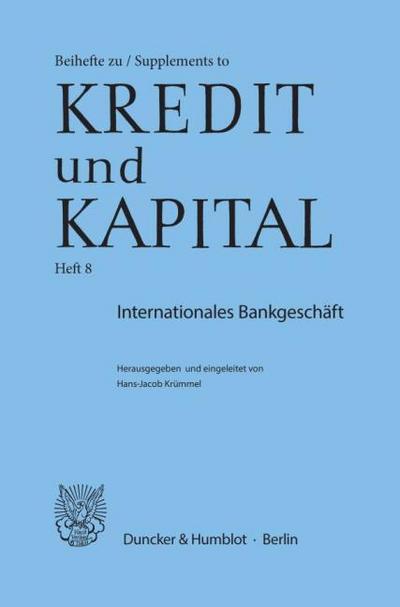 Internationales Bankgeschäft.