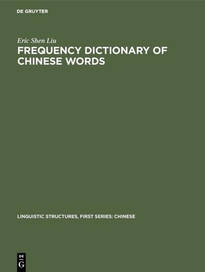 Frequency Dictionary of Chinese Words