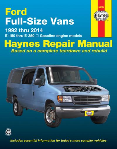 Ford full-size E-150-E-350 petrol vans (1992-2014) Haynes Repair Manual (USA)