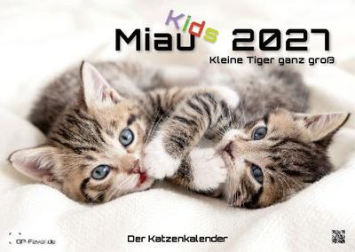 Miau Kids - kleine Tiger ganz groß - Der Katzenkalender - 2027 - Kalender DIN A3