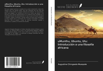 uMunthu, Ubuntu, Utu: Introducción a una filosofía africana
